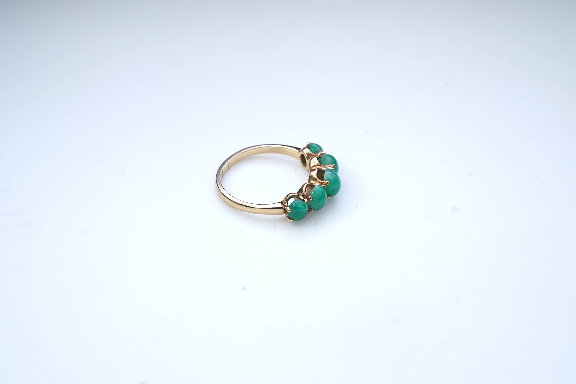 An emerald ring